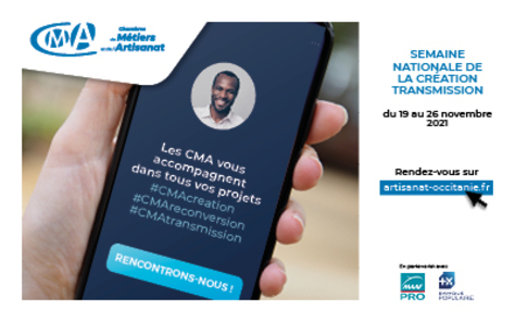 Semaine Nationale de la Création Transmission d’entreprise