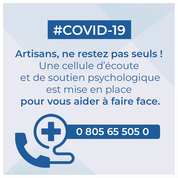 Une cellule d'écoute et de soutien psychologique pour les artisans