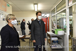 Le Préfet en visite à l'Ecole des Métiers