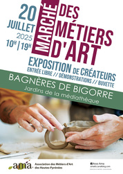 20 juillet : marché des métiers d'art à Bagnères-de-Bigorre