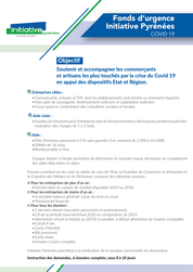 Fonds d'urgence Initiative Pyrénées